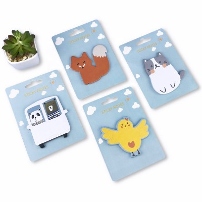 2021 new arrival custom cartoon shape cat sticky notes