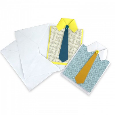 3D folded hand made greeting DIY  card set postcards with envelope