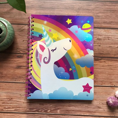 Custom Printing High Quality laser cover Wire-O Spiral Notebook