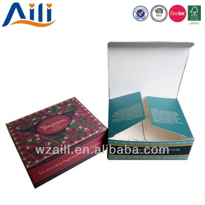 Promotional exquisite fashion gift paper box package for cake