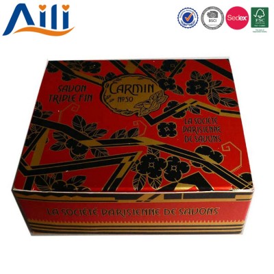 Customized fashion foldable paper cake box