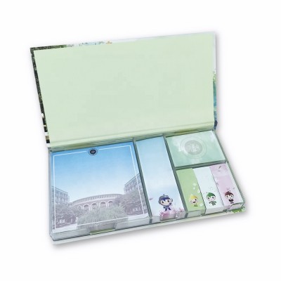 Self-Adhesive stationery office use Sticky Notes Memo Set with Hard Cover